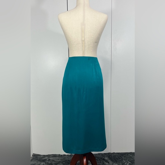 Anthropologie Teal Maxi Skirt in Standard Medium - Picture 3 of 10
